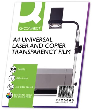 P.100 tranparanten laser 100 micron a4 q-connect