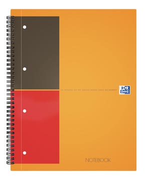 Spiraalnotebook international gelijnd 80 vel 90gr a4+ oxford