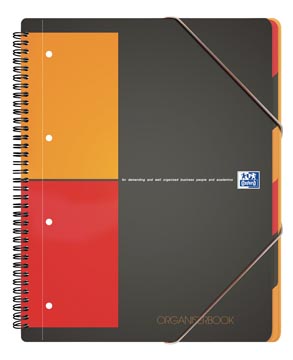 Organiserbook 80 feuilles  80 gr a4+ quadrille 5 mm oxford