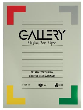 P.20 vel tekenpapier bristol 200gr a4 wit gallery