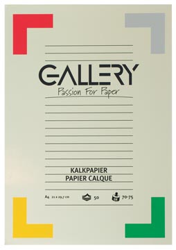 Blok 50 vel kalkpapapier 70-75gr a4 gallery