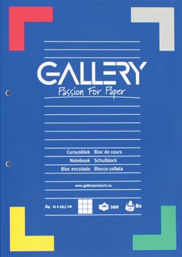 Kursusblok geruit 100 vel 80gr a4 gallery