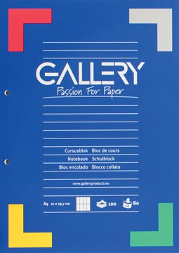 Kursusblok commercieel geruit 100 vel 80gr a4 gallery