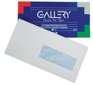P.50 enveloppes 114 x 229 mm gommees avec fenetre blanc