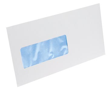 D.500 omslagen 114 x 229 mm strip met venster links wit