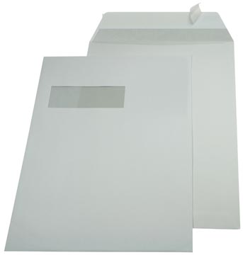 D.250 zakomslagen 229 x 324 mm strip venster links wit