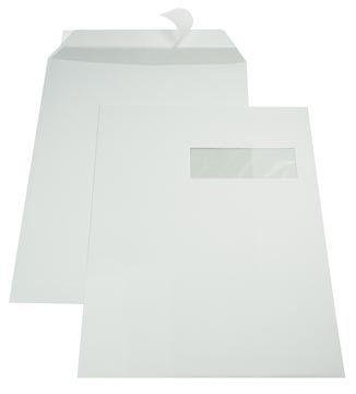 D.250 zakomslagen 229 x 324 mm strip met venster wit