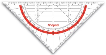 Buigzame geodriehoek geoflex 16 cm maped