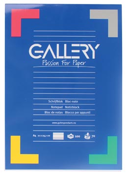 Briefblok gelijnd 100 vel 70gr a4 gallery