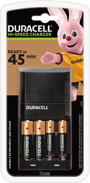 Bl. batterijlader hi-speed advanced charger incl 2 aa en 2 aaa batterijen duracell