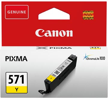 Canon cartouche d'encre CLI-571Y, 173 photos, OEM 0388C001, jaune