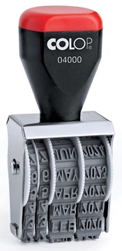 Colop datumstempel 04000, Nederlands
