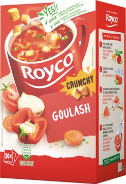 D.20 zakjes soep goulash met rund royco