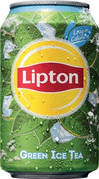 Tray 24 x 33cl blikjes lipton ice tea green
