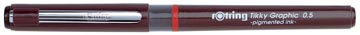 Fineliner tikky graphic 0,5 mm zwart rotring