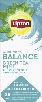 P.25 theezakjes green tea munt lipton
