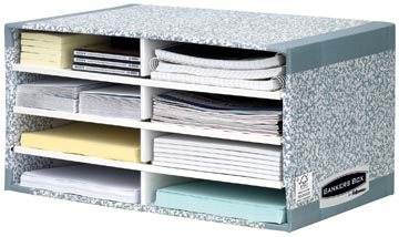 Bureau organiser met 8 compartimenten 490 x 310 x 250 mm bankers box