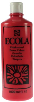 Talens Ecola plakkaatverf flacon van 1000 ml, scharlaken