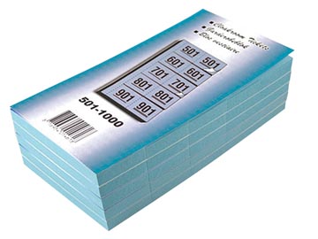 Garderobeblokje 501 - 1000 blauw