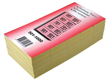 Garderobeblokje 501 - 1000 geel