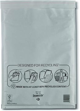 Mail Lite luchtkussenenveloppen, wit, J/6, 300 x 440 mm, doos van 100 stuks