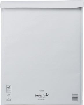 Mail Lite luchtkussenenveloppen, wit, K/7, 350 x 470 mm, doos van 100 stuks