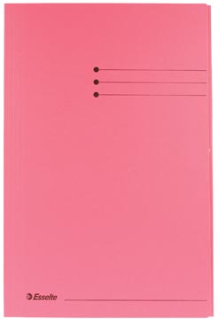 D.50 farde met kleppen folio roze esselte