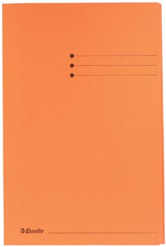 D.50 farde met kleppen folio oranje esselte