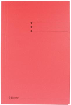 D.50 farde met kleppen folio rood esselte