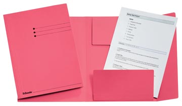 Fardes met kleppen a4 roze esselte