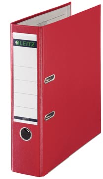 Ordner/hefboom pp 8cm a4 rood leitz