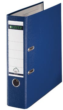 Ordner/hefboom pp 8cm a4 blauw leitz