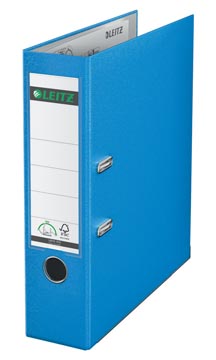 Classeur a levier en pp 8cm a4 bleu clair leitz