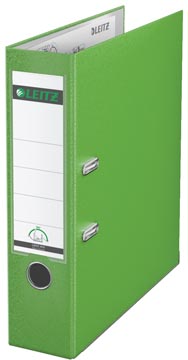 Classeur a levier en pp 8cm a4 vert clair leitz