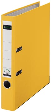 Classeur a levier en pp a4 5cm jaune leitz