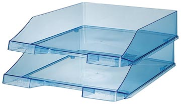 Brievenbakje a4 transparant blauw han