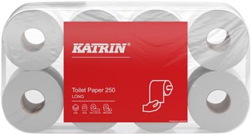 P.8 rouleaux papier toilette plus 250f 3-plis blanc katrin