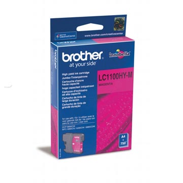 Inktcartridge brother lc1100hy magenta