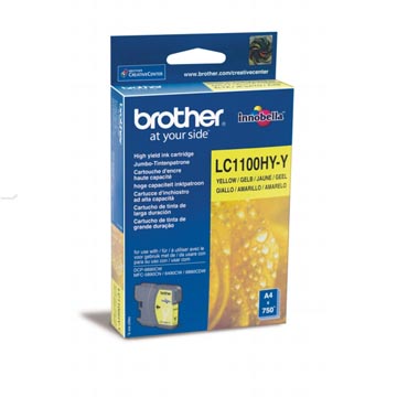 Inktcartridge brother lc1100hy yellow