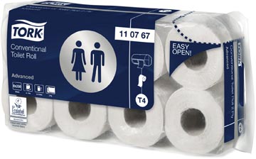 P.8 rollen toiletpapier 2-laags t4-systeem tork