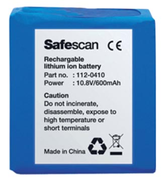 Oplaadbare batterij lb-105 voor valsgelddetector 15 safescan