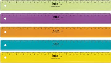 Plastic lat 30 cm assorti  m+r