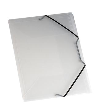 Elastomap met 3 kleppen pp a4 transparant viquel