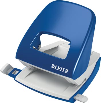 Perforator met aanleglat 30 vel blauw leitz