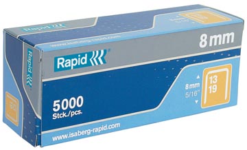 D.5000 nietjes gegalvaniseerd 13/8 rapid
