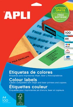 Etiquette apli jaune 100x