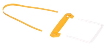 P.100 clip en plastique avec des pieds extensibles tube clip jaune bankers box