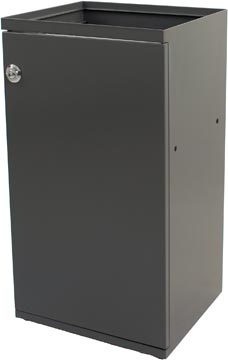V-Part poubelle modulaire avec porte et support sac 85 l, gris