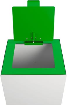 V-Part couvercle à clapet pour poubelle modulaire 85 l et 90 l, vert