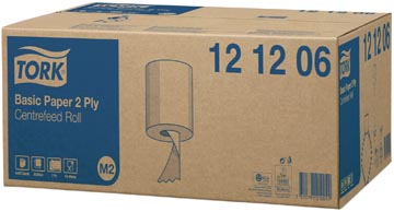 B.6 rouleaux papier d'essuyage centerfeed 20 cm x 160 m 2-plis m2-systeme tork
